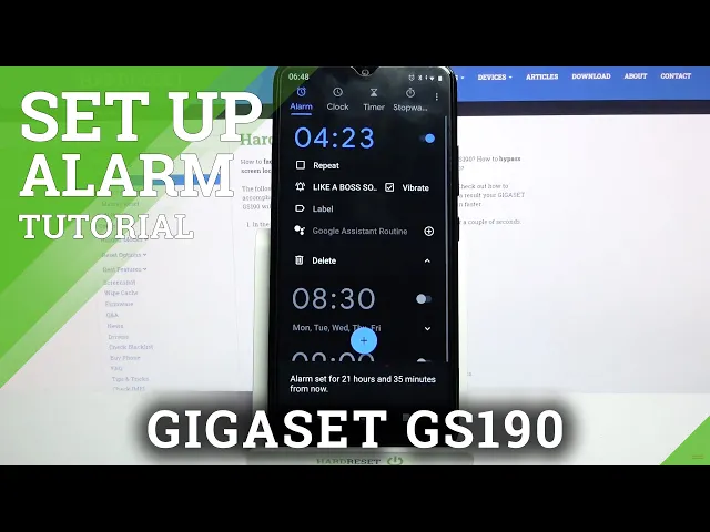 Video thumbnail for How to Manage Alarm Clock Settings on GIGASET GS190 – Add Alarm
