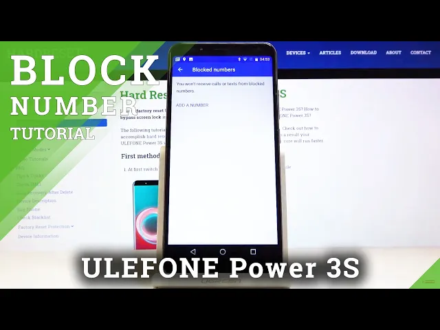Video thumbnail for How to Block Number in ULEFONE Power 3S – Blacklisted Contacts