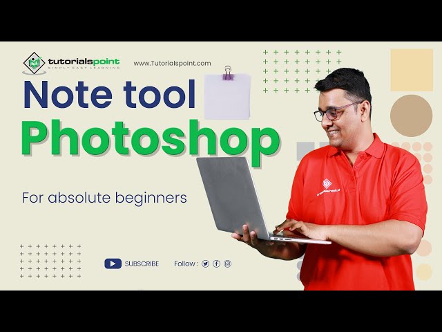 'Video thumbnail for Note tool in Adobe Photoshop | Adobe Photoshop | Tutorials Point'