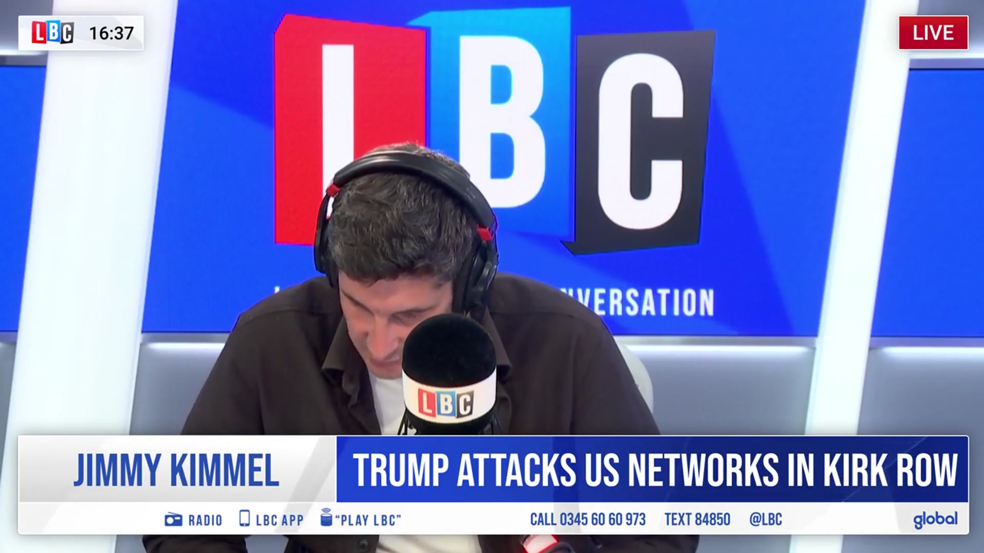 'Video thumbnail for Anti-Trump networks 'should maybe have licenses revoked': Trump | LBC'