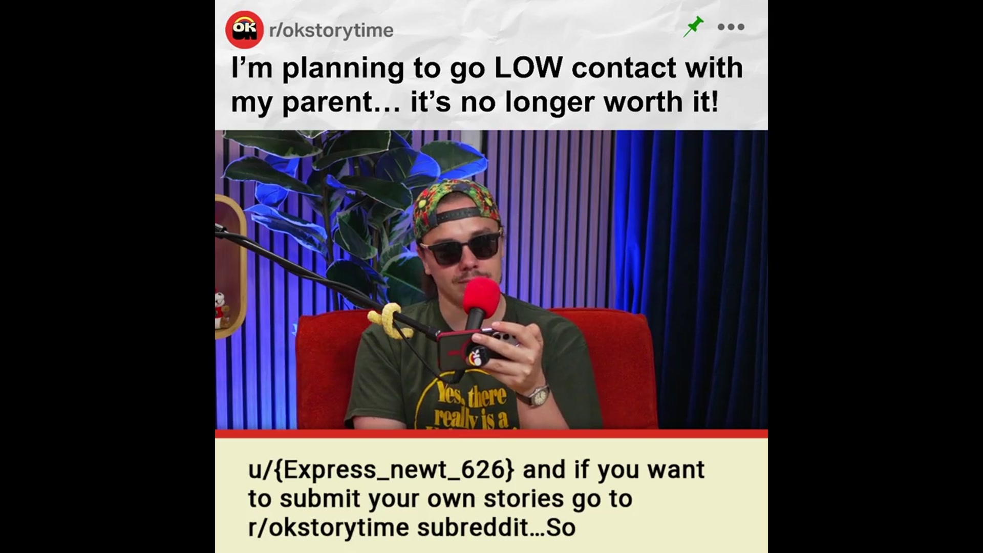'Video thumbnail for I’m planning to go LOW contact with my parent… it’s no longer worth it! - r/comfortlevelpod | Reddit Stories'