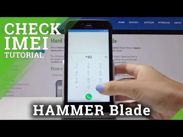 Video thumbnail for How to Locate IMEI Number in HAMMER Blade - Discover Serial Number