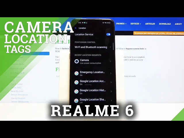 Video thumbnail for How to Turn On Location Tags on Photos in REALME 6 – Location Mark