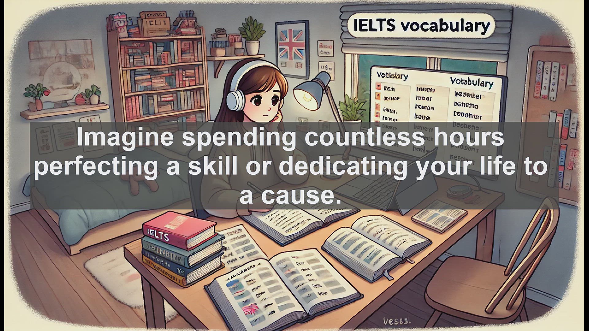 'Video thumbnail for 2500 Must Know IELTS 6.5 Vocabulary - IELTS Vocabulary: Understanding and Using 'Devote''