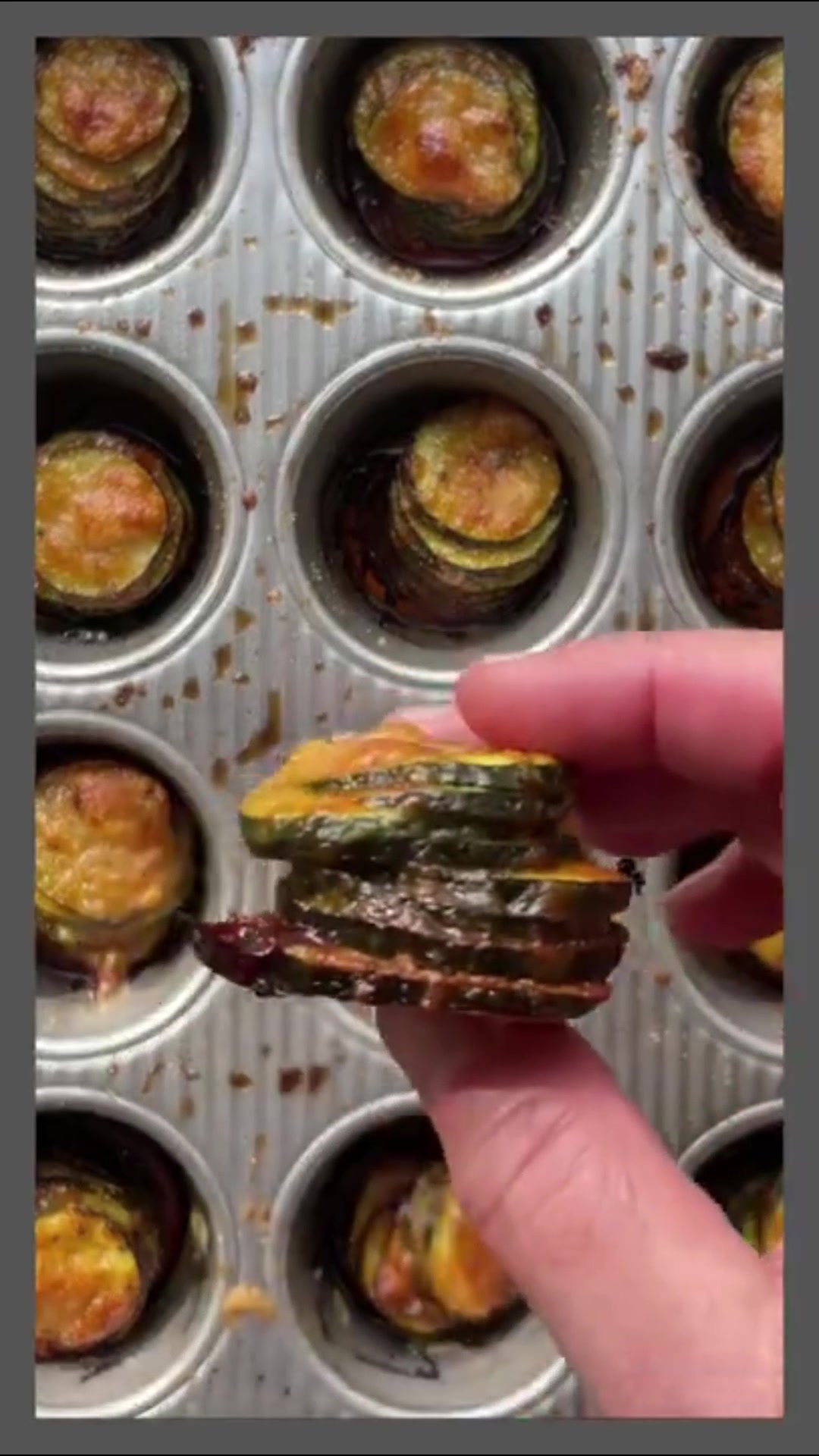 Video thumbnail for Zucchini Parmesan Stacks