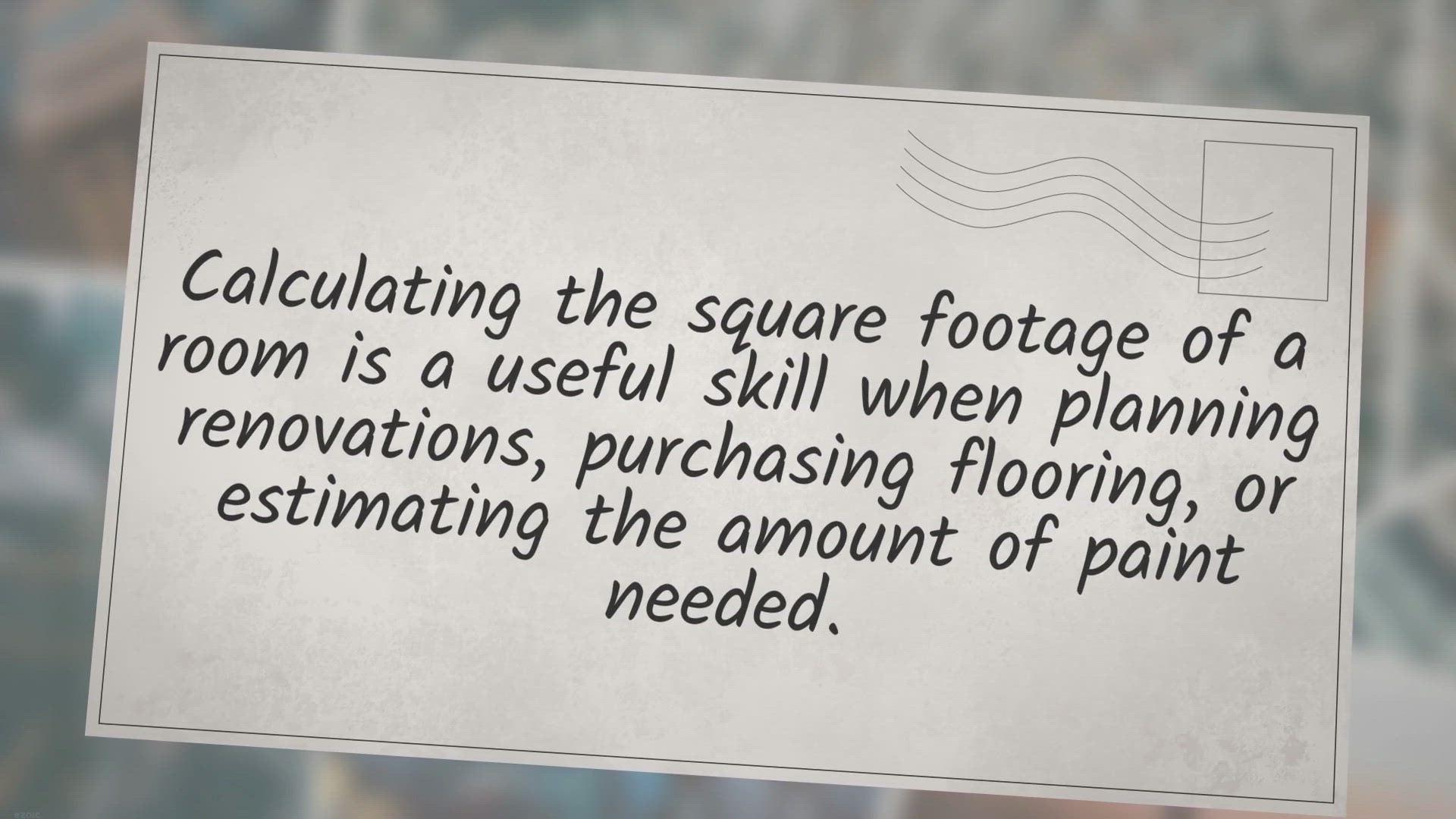'Video thumbnail for How to calculate square feet of a room?'