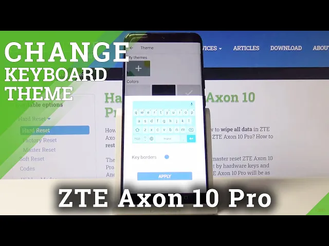 Video thumbnail for How to Switch Keyboard Theme in ZTE Axon 10 Pro – Personalize Keyboard