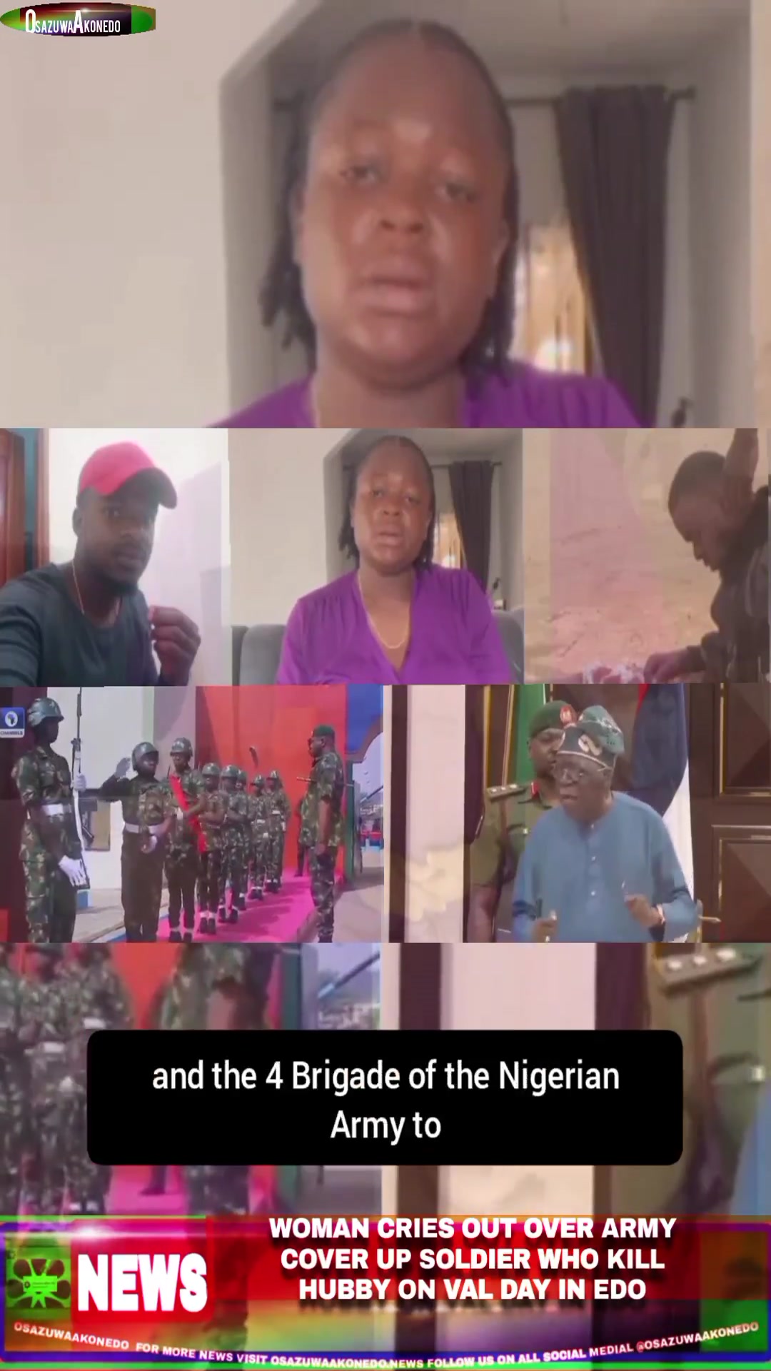 Woman Cries Out Over Army Cover Up Soldier Who Kill Hubby On Val Day In Edo