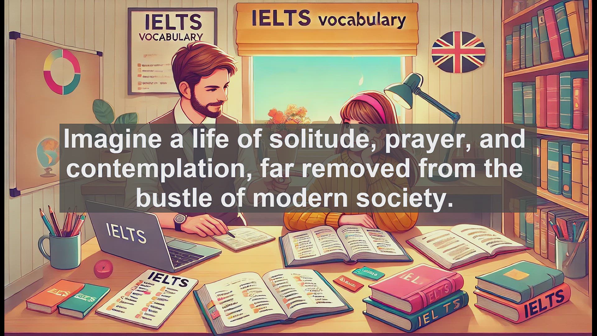 'Video thumbnail for 2000 Must Know IELTS 9.0 Vocabulary - IELTS Vocabulary: Understanding 'Monastic' for a 9.0 Band Score'