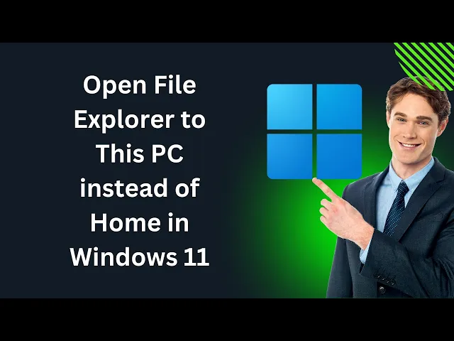 'Video thumbnail for How to Open File Explorer to This PC instead of Home in Windows 11 | GearUpWindows Tutorial'