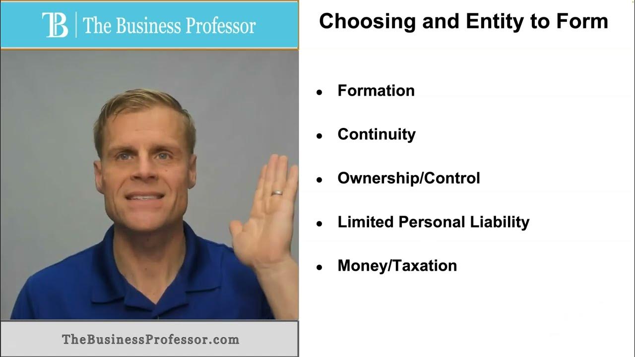 'Video thumbnail for Choosing the Right Business Entity'