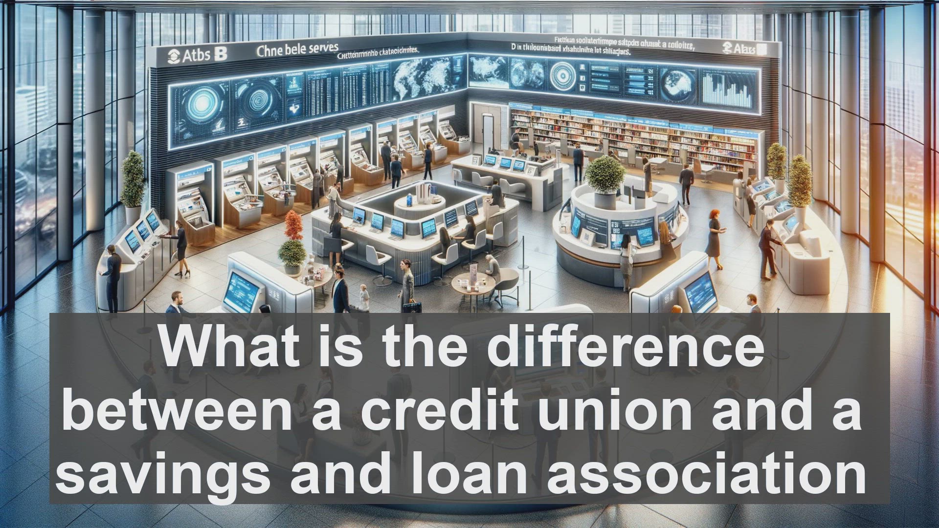 'Video thumbnail for What is the difference between a credit union and a savings and loan association?'
