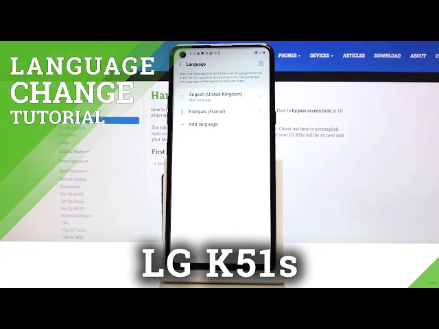 Video thumbnail for Language Settings in LG K51s – Change Device Language