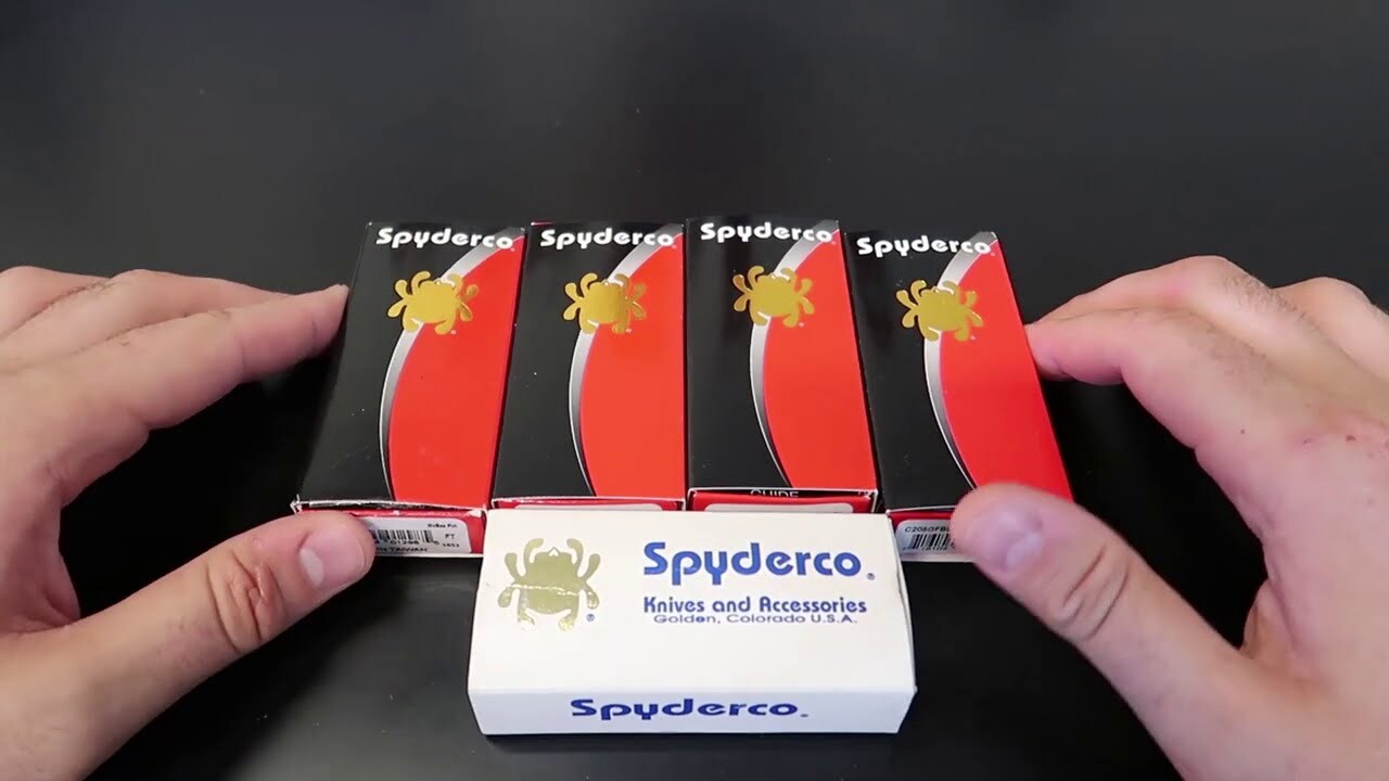 Video thumbnail for Unboxing Spyderco Knives $700