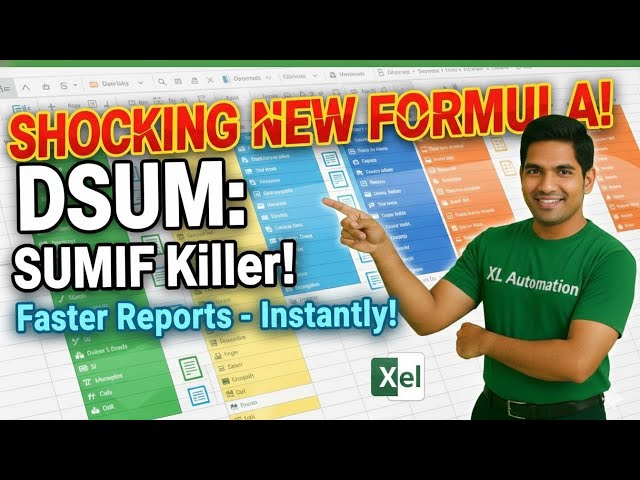 Why DSUM Beats SUMIF & SUMIFS Every Time | Excel Hack | Open Video