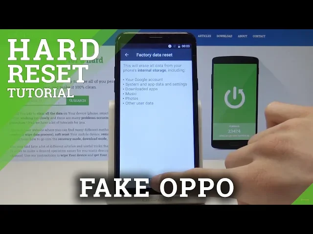 Video thumbnail for How to Factory Reset FAKE OPPO - Hard Reset by Settings