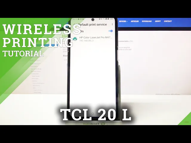Video thumbnail for How to Connect Printer in TCL 20 L - Print Wireless