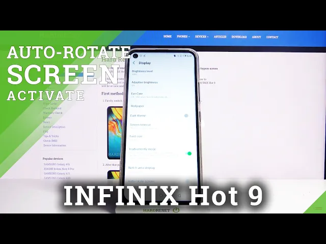 Video thumbnail for How to Disable/Enable Automatic Rotation in Infinix Hot 9 – Locate Auto Ration Option