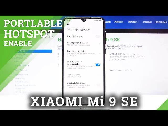 Video thumbnail for How to Enable Portable Hotspot in XIAOMI MI 9 SE – Network Access Point