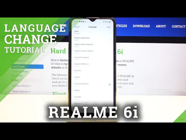 Video thumbnail for How to Change System Language in REALME 6i – Set Up Device Language