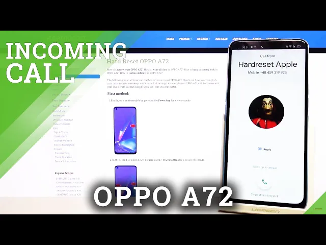 Video thumbnail for INCOMING CALL in OPPO A72 - Incoming Call Animation, Sound & Features