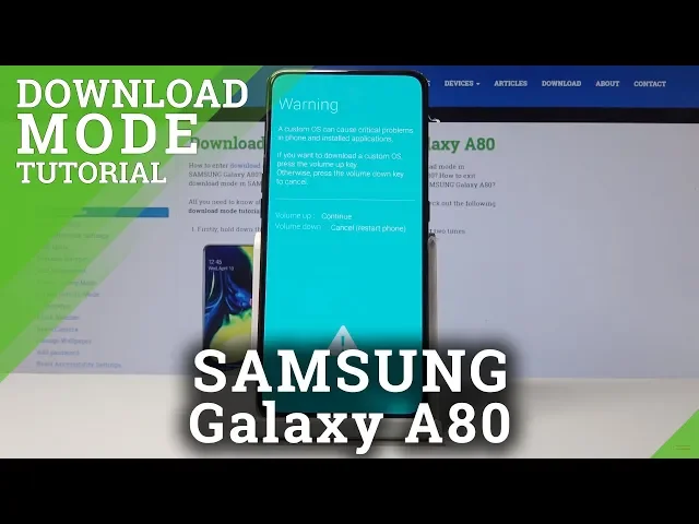 Video thumbnail for How to Enable Download Mode in Samsung Galaxy A80 - Quit Download Mode