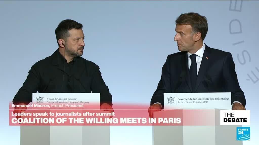 Video thumbnail for Replay: Macron speaks as Ukraine’s ‘Coalition of the Willing’ meeting ends in Paris