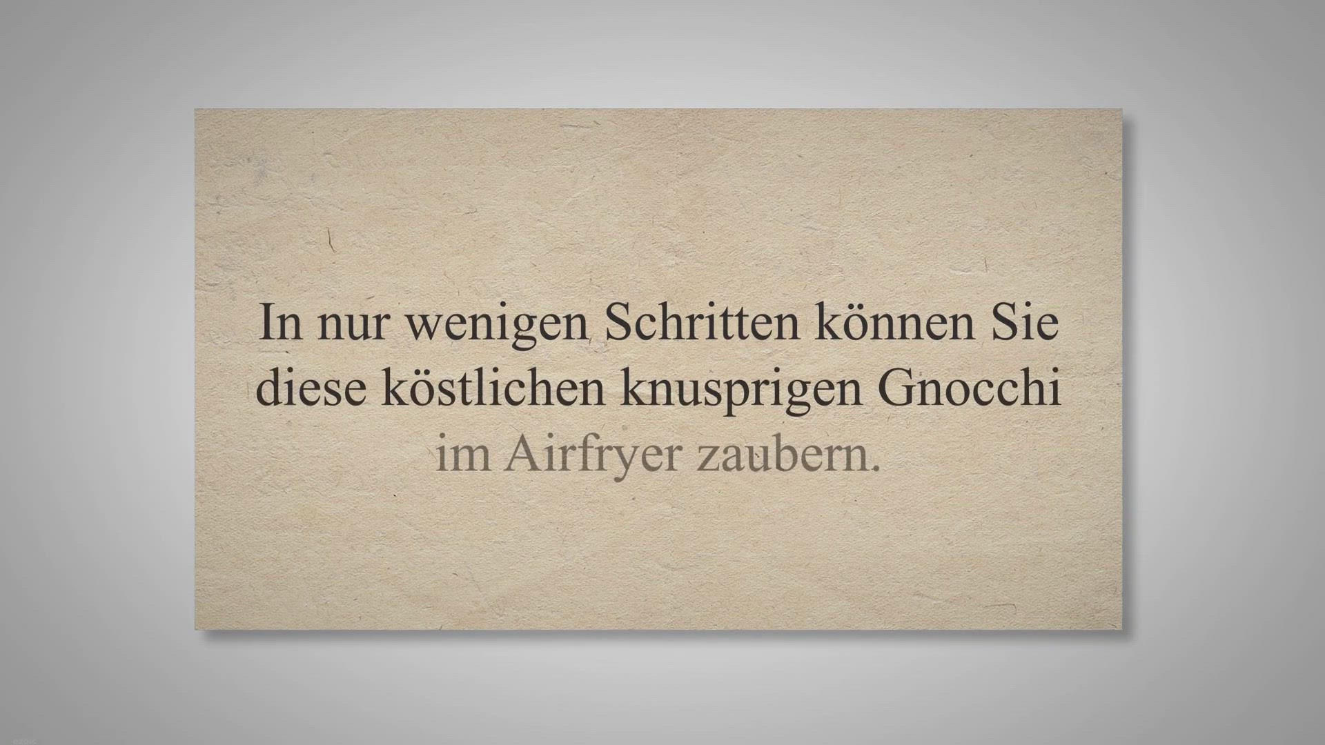 Video thumbnail for Knusprige Gnocchi im Airfryer