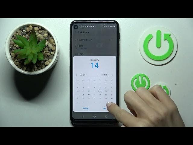 Video thumbnail for How to Change Date & Time on LG Q70 - Set Up Date and Time