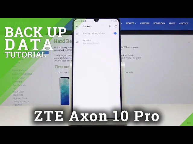 Video thumbnail for How to Backup Data in ZTE Axon 10 Pro – Google Backup