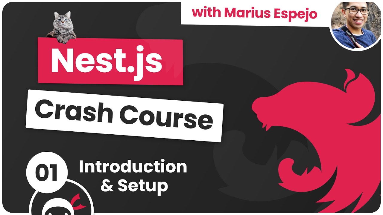 'Video thumbnail for Nest.js Crash Course #1 - Introduction & Setup'