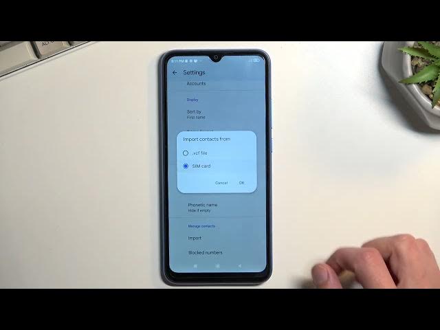 Video thumbnail for How to Import Contacts from the SIM Card to the Phone Storage on the REDMI 10A