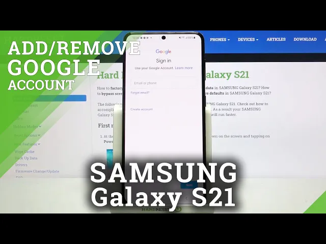 Video thumbnail for How to Add & Erase Google Account in SAMSUNG Galaxy S21 – Setup / Remove Google User