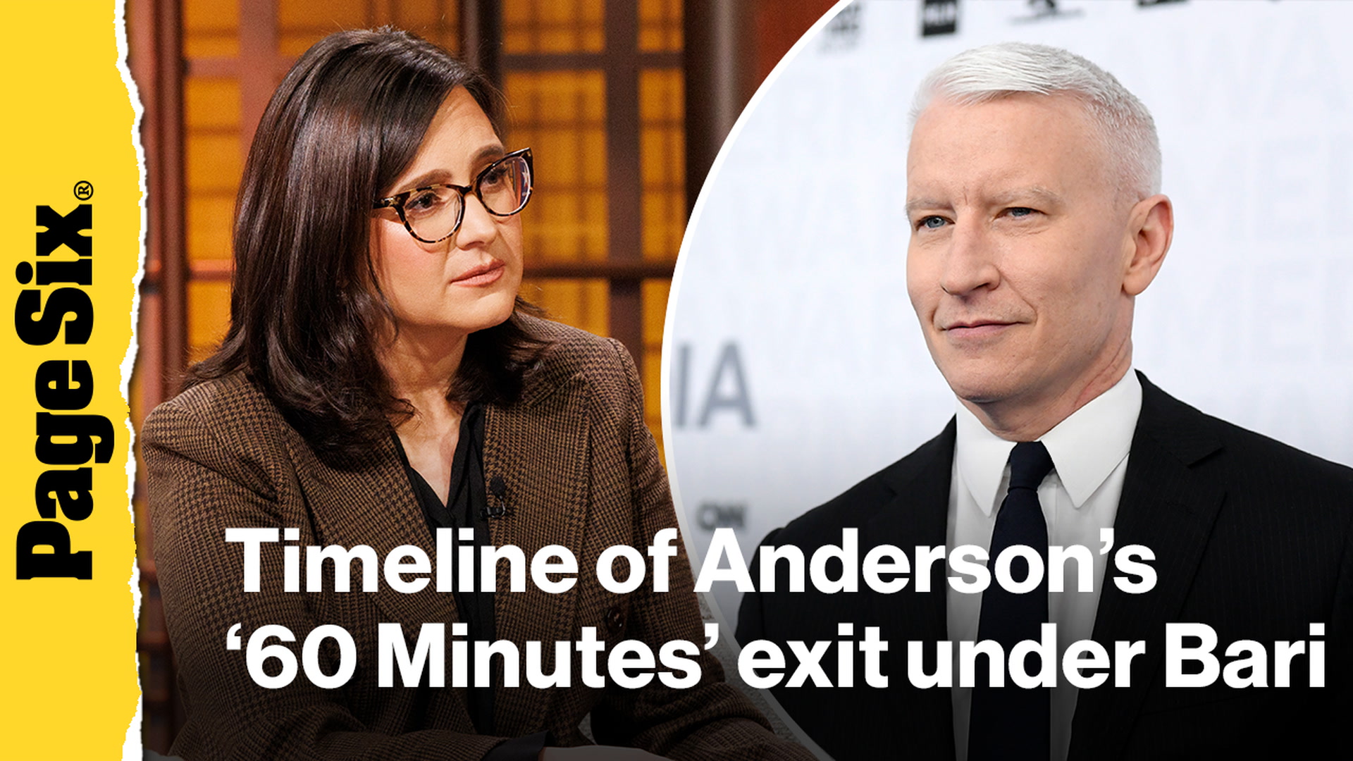 Video thumbnail for Timeline of Anderson Cooper's '60 Minutes' exit since Bari Weiss CBS News takeover