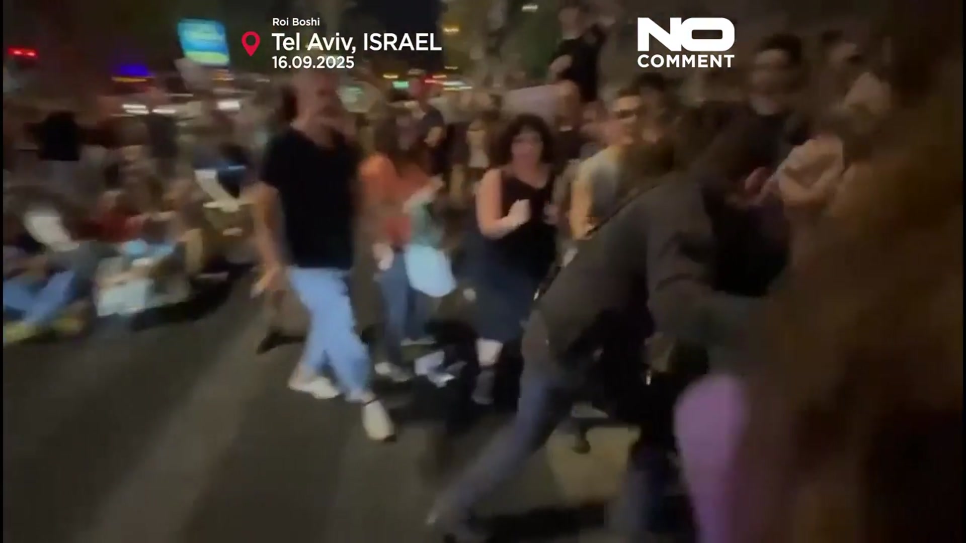 'Video thumbnail for Police remove protesters in Tel Aviv calling for Gaza ceasefire'