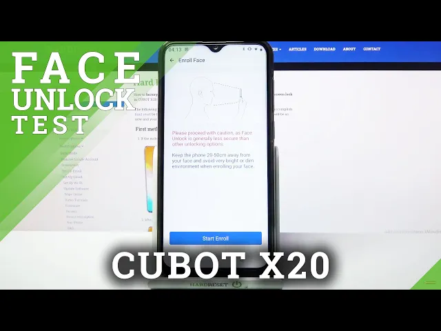 Video thumbnail for Add Face Unlock Method - CUBOT X20 & Security Settings