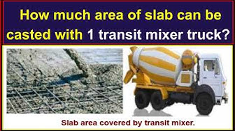 'Video thumbnail for How much area of a slab can be cast with 1 transit mixer truck?'