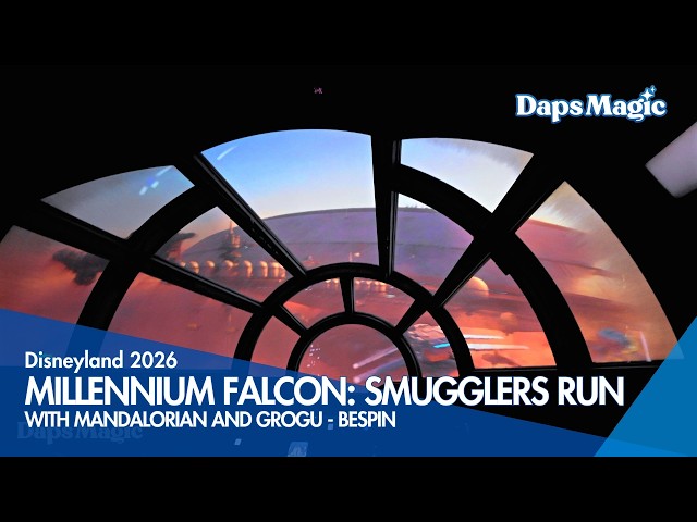 Video thumbnail for Millennium Falcon: Smugglers Run with Mandalorian and Grogu | Bespin | Star Wars: Galaxy's Edge 🌌🛸☁️