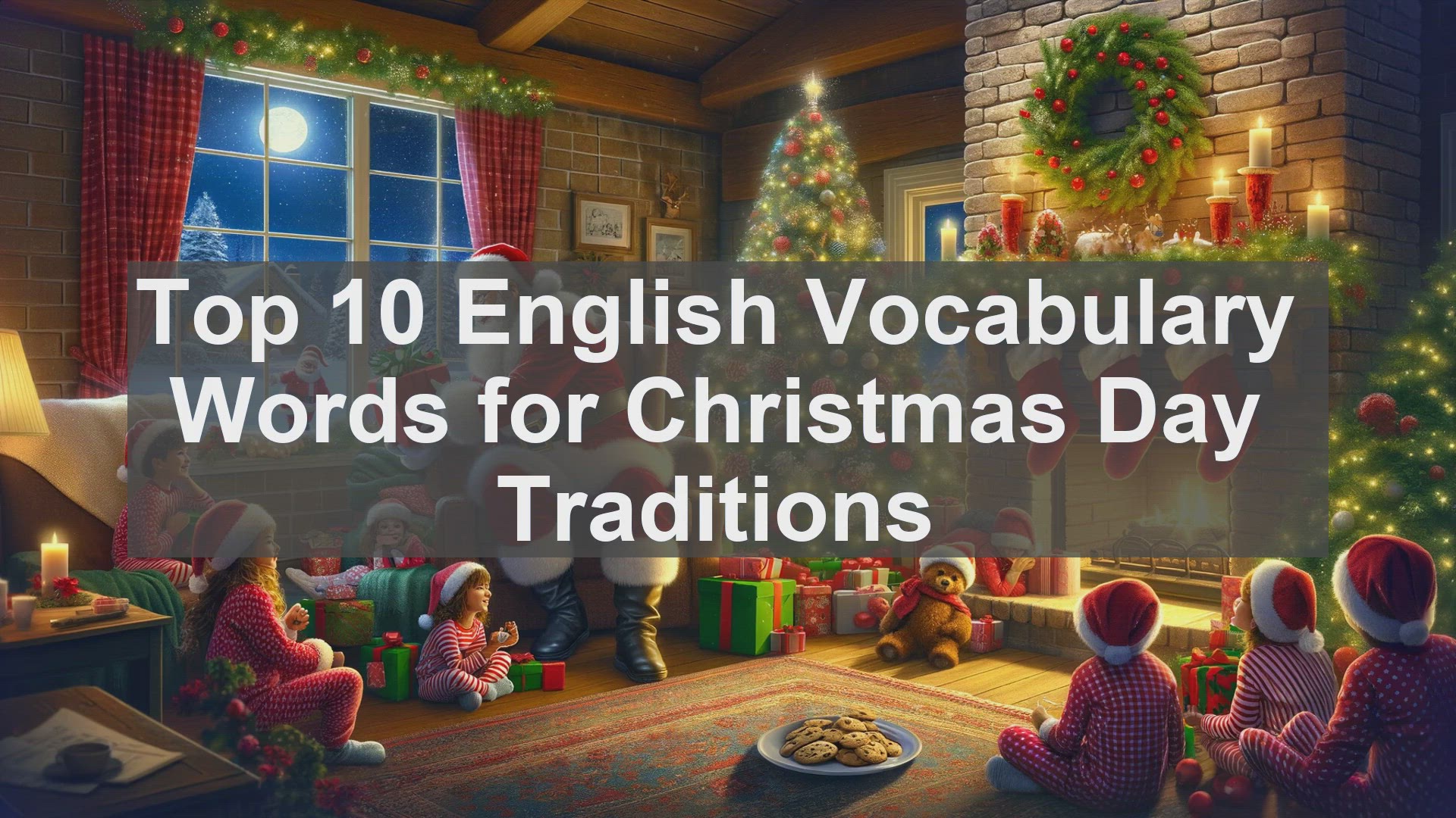 'Video thumbnail for Top 10 English Vocabulary Words for Christmas Day Traditions'