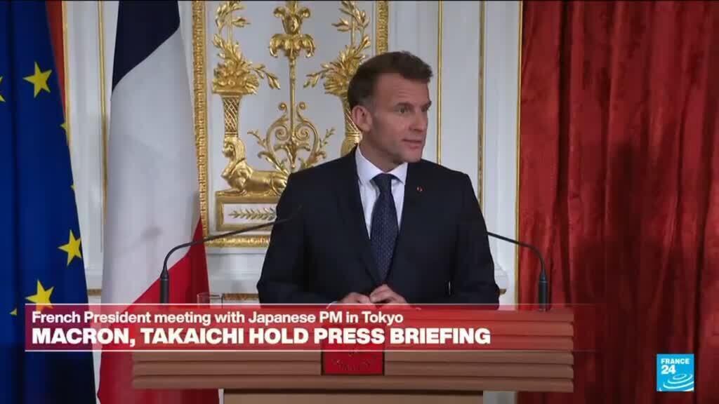 Video thumbnail for REPLAY: France's Macron, Japan Takaichi hold press briefing