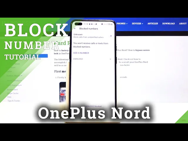 Video thumbnail for How to Block Number in OnePlus Nord – Block Text & Calls