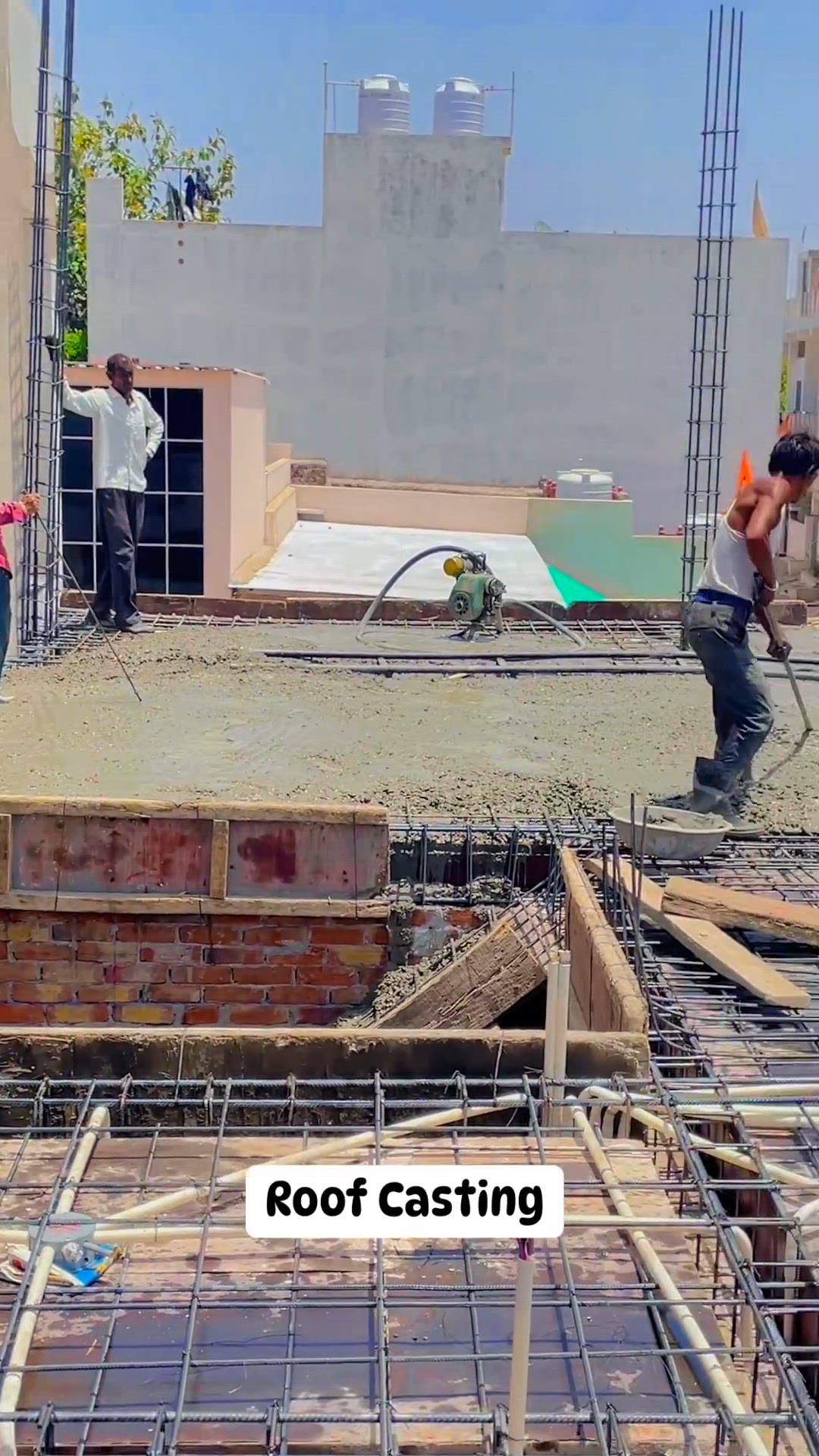 Video thumbnail for Roof Casting at Govindpura by Nakshabanwao #nakshabanwao #roof #architecture #a #housedesign #homeelevation #elevation #elevationdesign