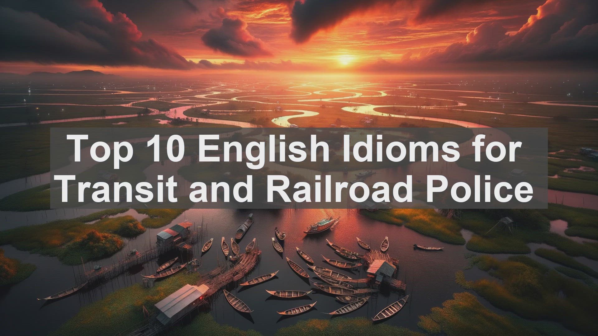 'Video thumbnail for Top 10 English Idioms for Transit and Railroad Police'