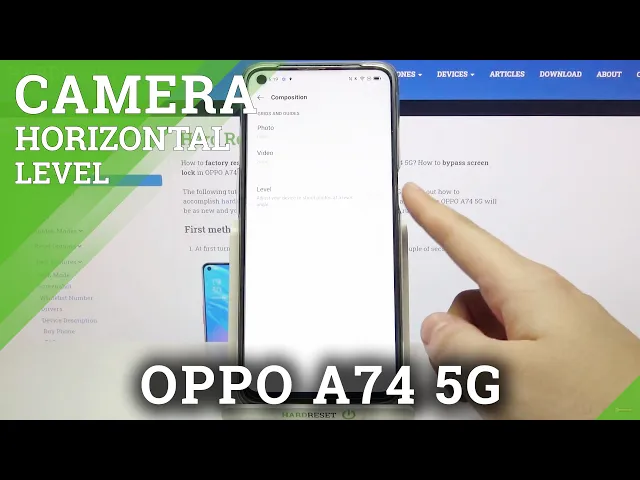 Video thumbnail for Disable / Activate Camera Leveler Option - OPPO A74 5G