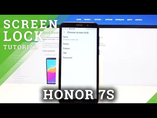 Video thumbnail for How to Set Up Screen Lock in Honor 7S – Add Locking Method
