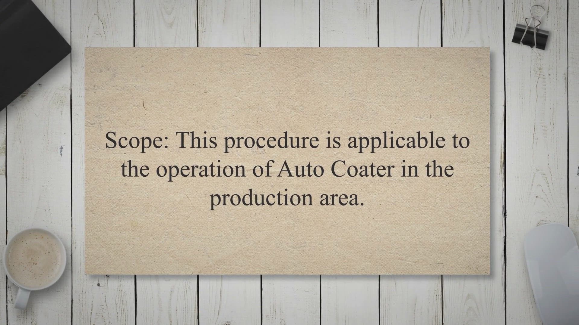 Video thumbnail for SOP on the Operation of Auto Coater