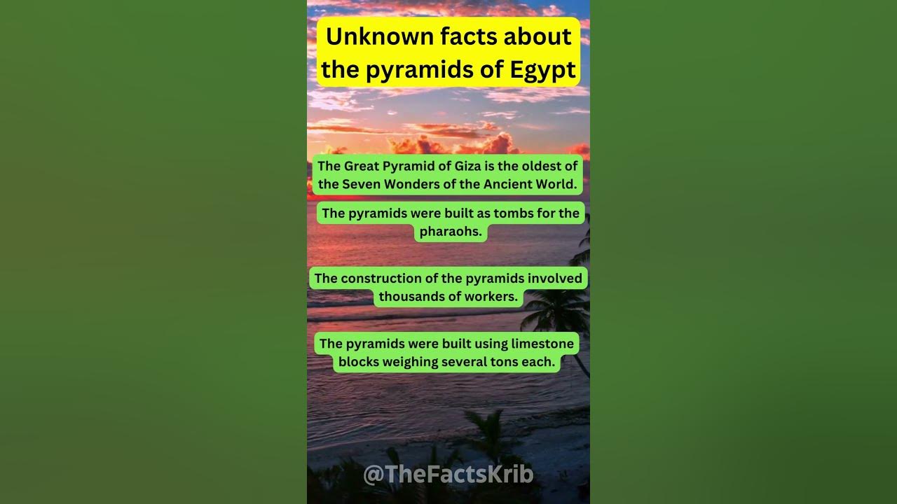 Video thumbnail for Unknown Facts About The Pyramids of Egypt