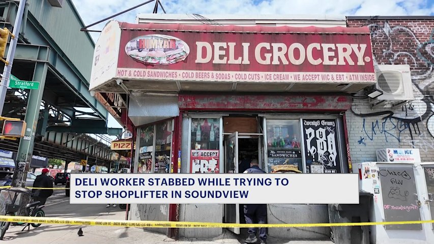 Video thumbnail for Deli worker stabbed trying to stop shoplifter in Soundview