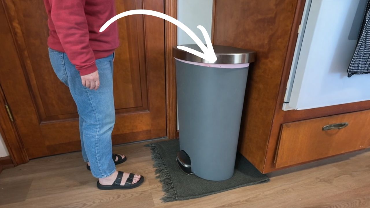 Video thumbnail for Everyone will be rethinking their kitchen trash cans when they see this! (GENIUS!)