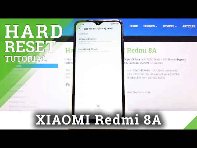 Video thumbnail for How to Hard Reset XIAOMI Redmi 8A - Factory Reset with Settings